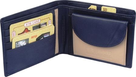 W076 Navy Blue color Wallet(RFID)